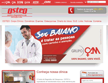 Tablet Screenshot of clinicaosteo.com.br